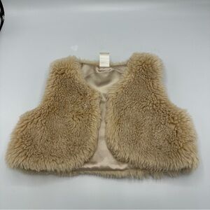 H&M Girls Faux Fur Vest Size 18-24 Months